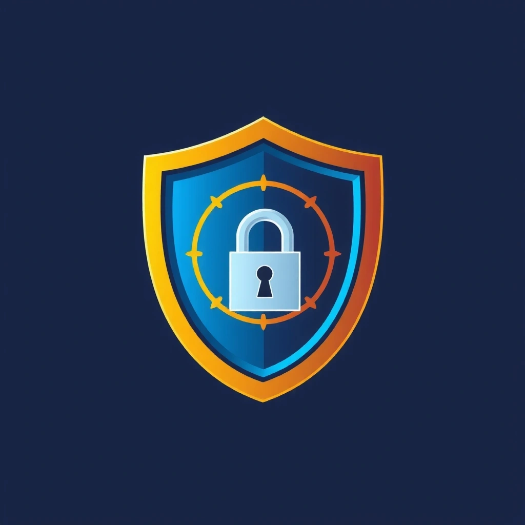 Secure data processing icon